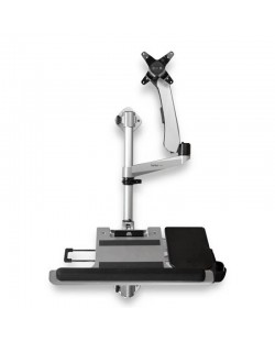 StarTech.com Poste de travail ergonomique réglable en hauteur à montage mural - 1 écran