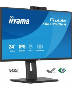iiyama ProLite XB2497HSNH-B1 24IN IPS LCD 4MS 1920X1080 350CD/M2 HDMI/DP/USB 2 écran plat de PC 60,5 cm (23.8") 1920 x 1080 pix