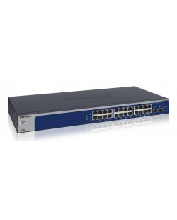 NETGEAR XS724EM Géré L2 10G Ethernet (100/1000/10000) 1U Bleu, Gris